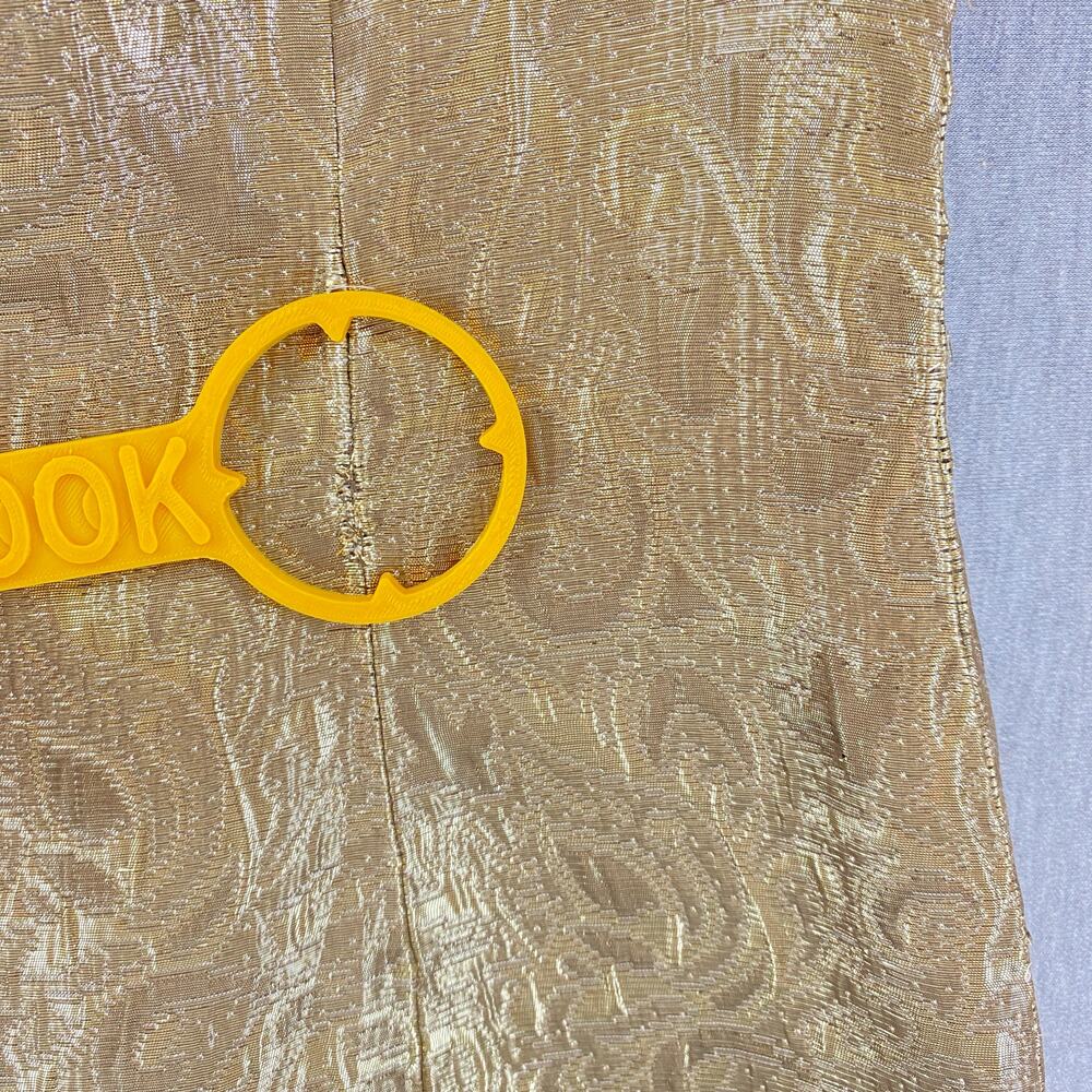 Lauren Ralph Lauren Cocktail Evening Dress Gold Metallic Sleeveless Sz 10 - Picture 4 of 6